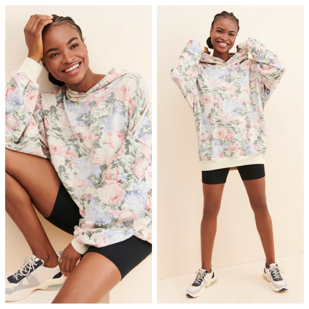 Selkie The Pillow Floral Print Hoodie